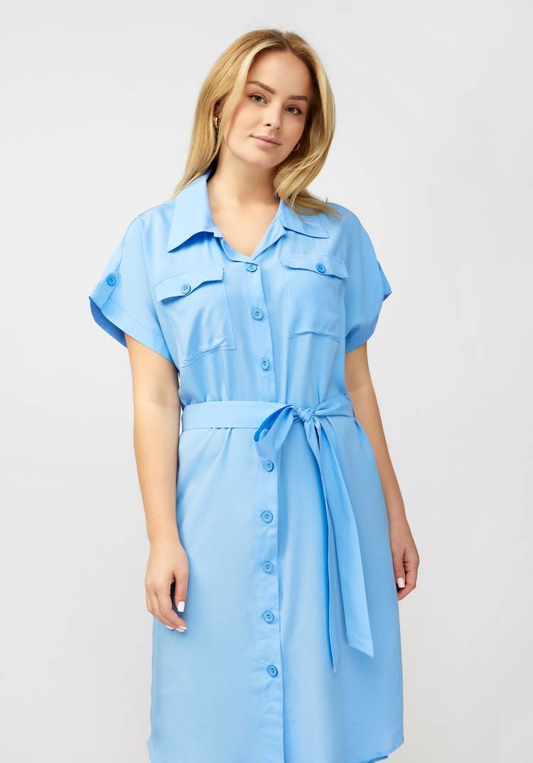 Платье рубашка на пуговицах шир.  750, рис. 3