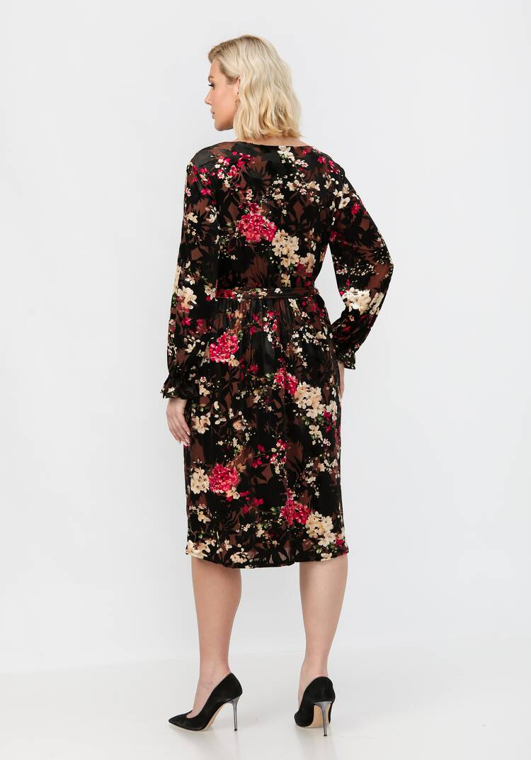 Платье А-силуэта из бархата шир.  750, рис. 3