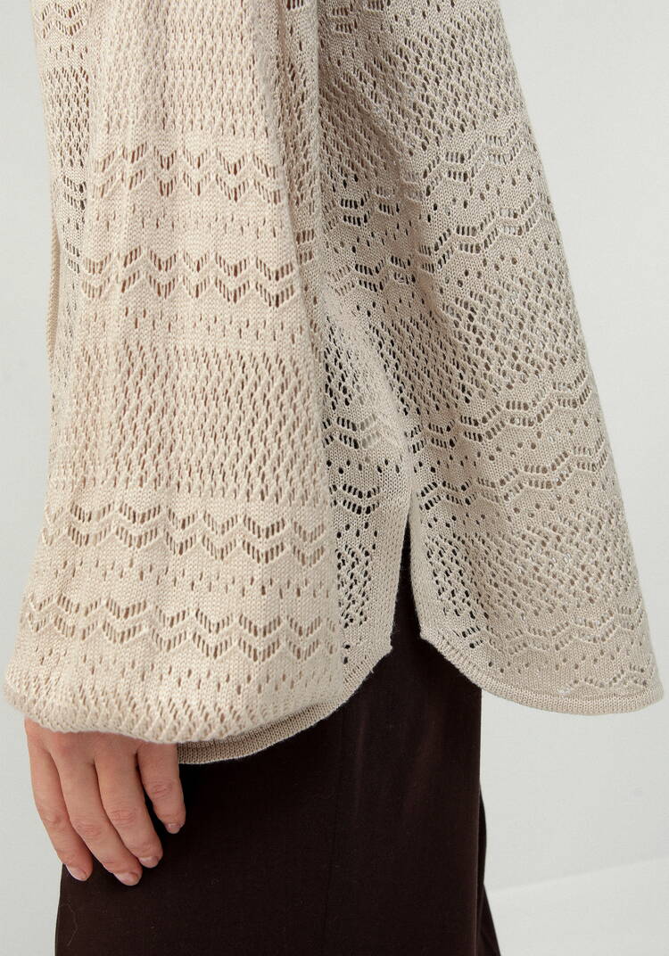 Блуза женская с пышным рукавом шир.  750, рис. 21