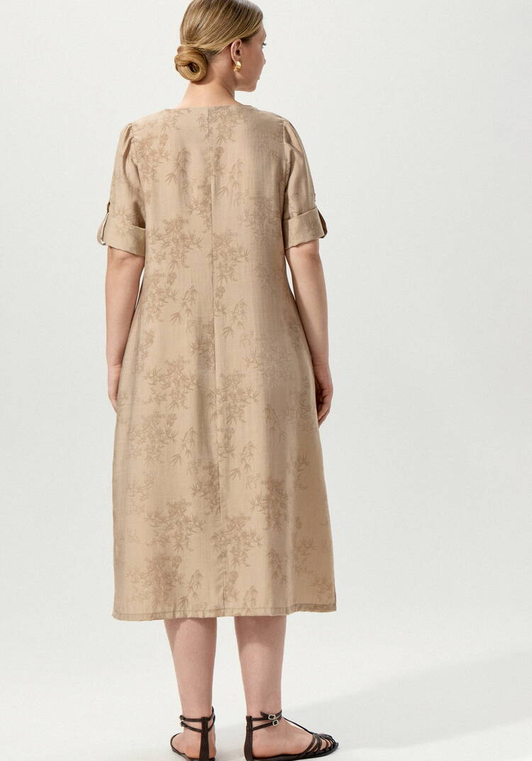 Платье изо льна с принтом свободного кроя шир.  750, рис. 3