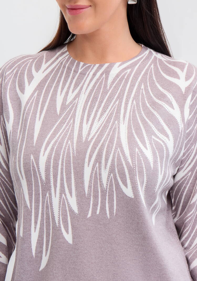 Джемпер Цветочное настроение шир.  750, рис. 11