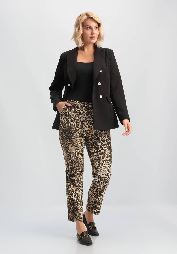 Брюки прямые с поясом на резинке по спинке шир.  750, рис. 17