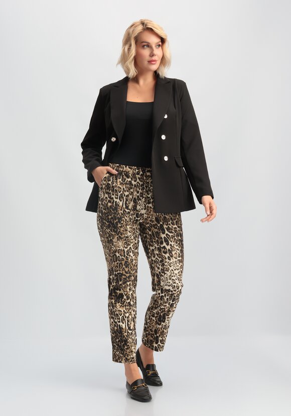 Брюки прямые с поясом на резинке по спинке шир.  580, рис. 17