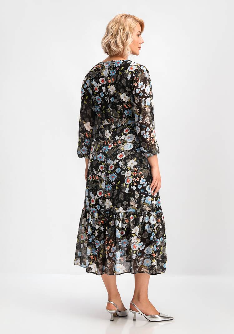 Платье свободного кроя А-силуэта с принтом шир.  750, рис. 11