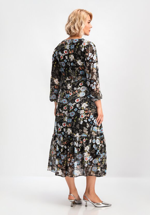 Платье свободного кроя А-силуэта с принтом шир.  580, рис. 11