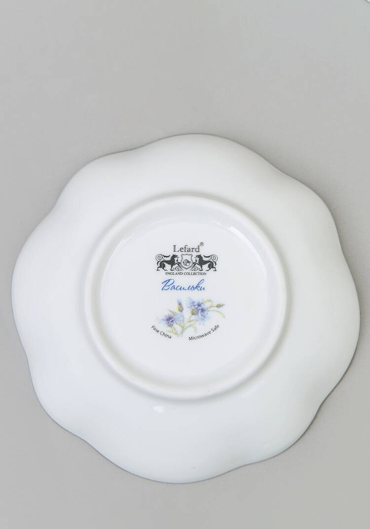 Набор розеток из фарфора Васильки, 4 шт. шир.  750, рис. 4