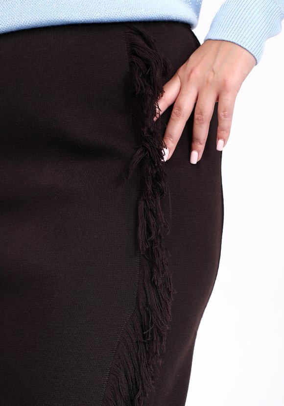 Юбка с бахромой шир.  580, рис. 8