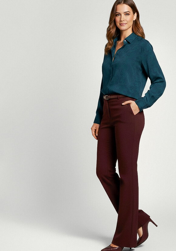 Блуза с жаккардовым узором шир.  580, рис. 7