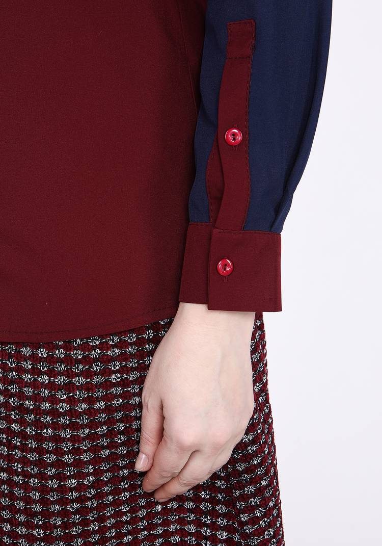 Рубашка из комбинированной ткани шир.  750, рис. 9