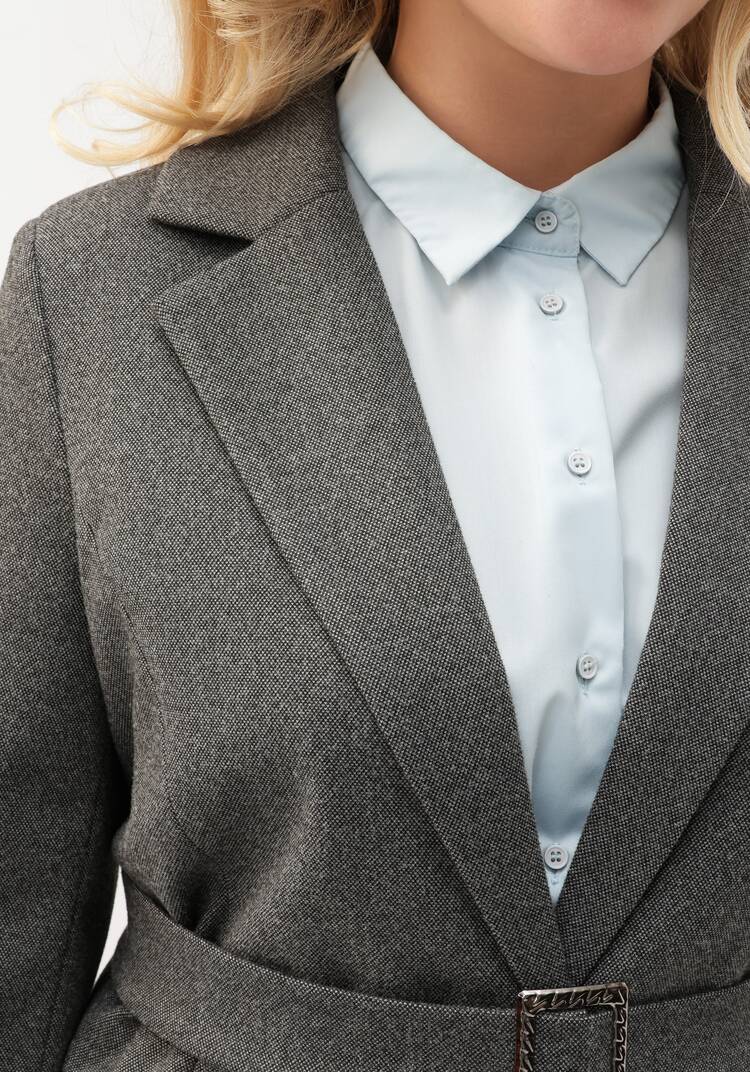 Пиджак приталенный с поясом шир.  750, рис. 6