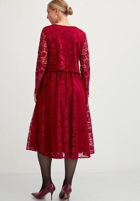 Платье из гипюра с отрезной кокеткой шир.  580, рис. 3