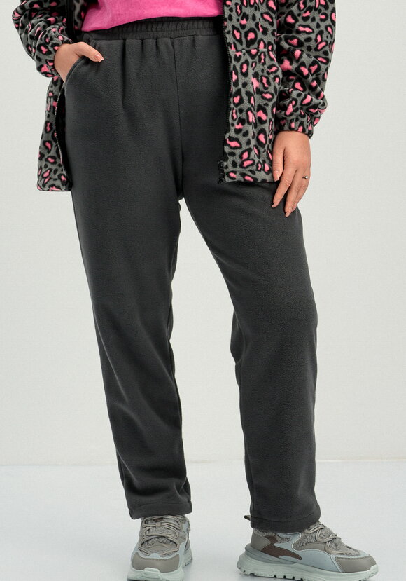 Брюки прямые из флиса на резинке шир.  580, рис. 10