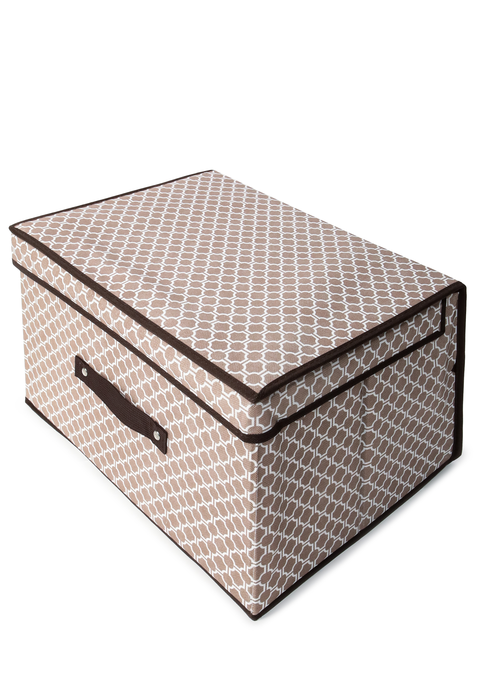 Короб для хранения с крышкой "Милана", цвет серый - фото 3