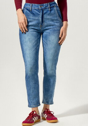 Джинсы на молнии Адель