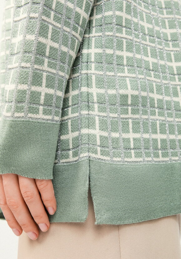 Рубашка-джемпер с отложным воротником клетка шир.  580, рис. 24