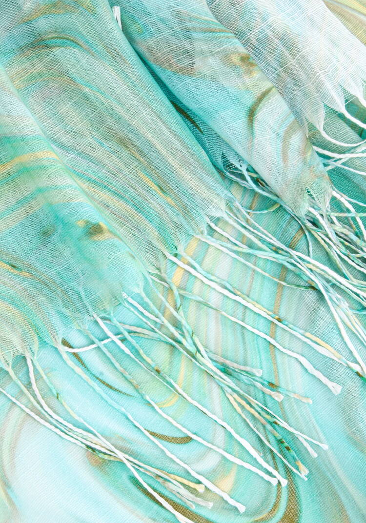 Палантин облегченный с принтом шир.  750, рис. 3