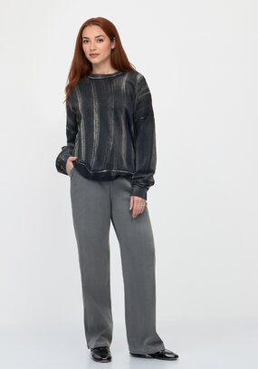 Брюки прямые от бедра с комфортным поясом