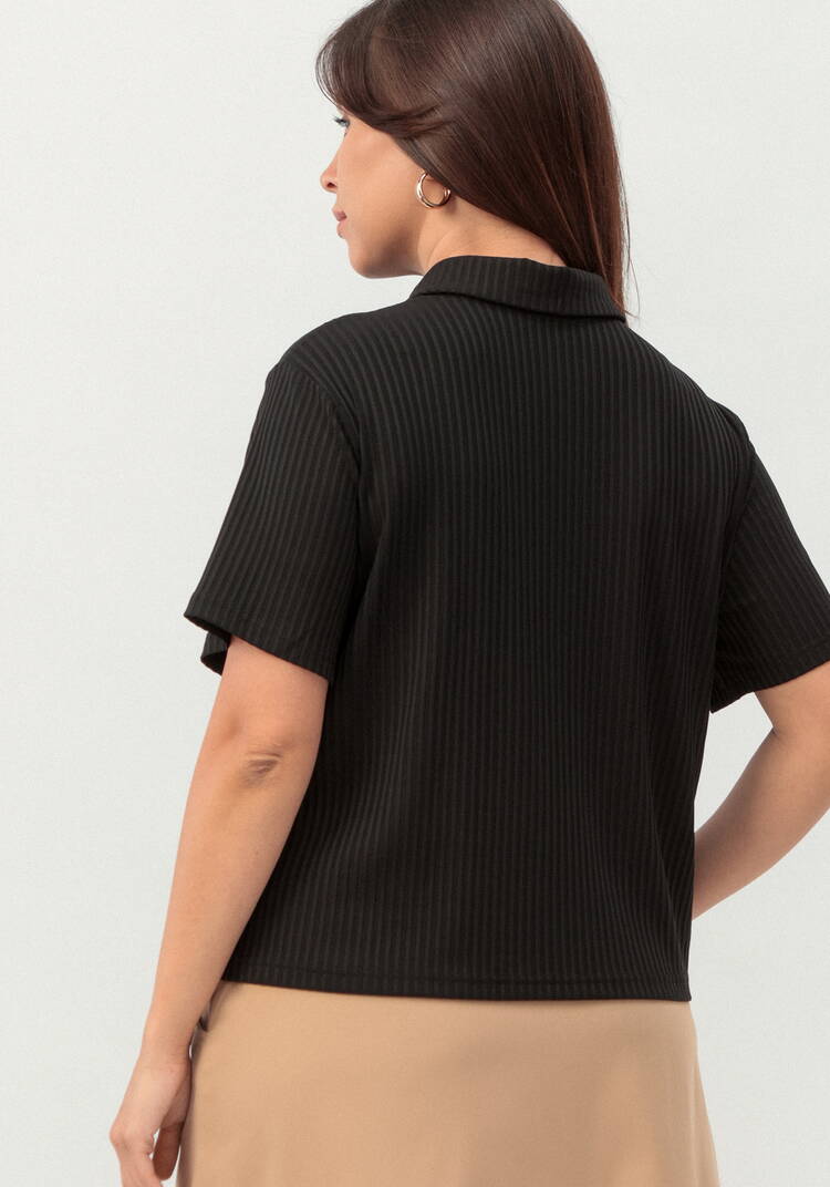 Поло с коротким рукавом из ткани лапша шир.  750, рис. 3