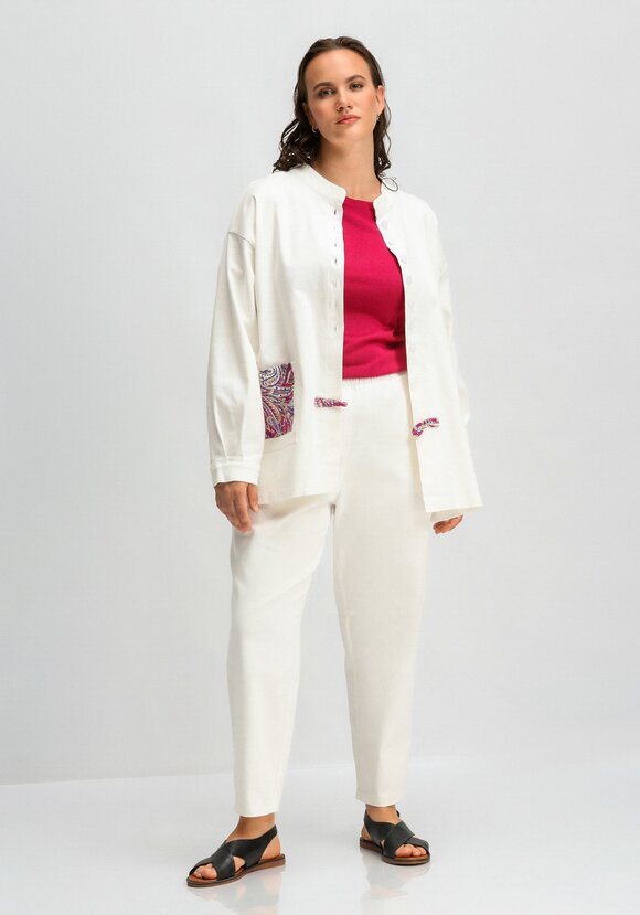 Брюки с контрастной отделкой шир.  580, рис. 23