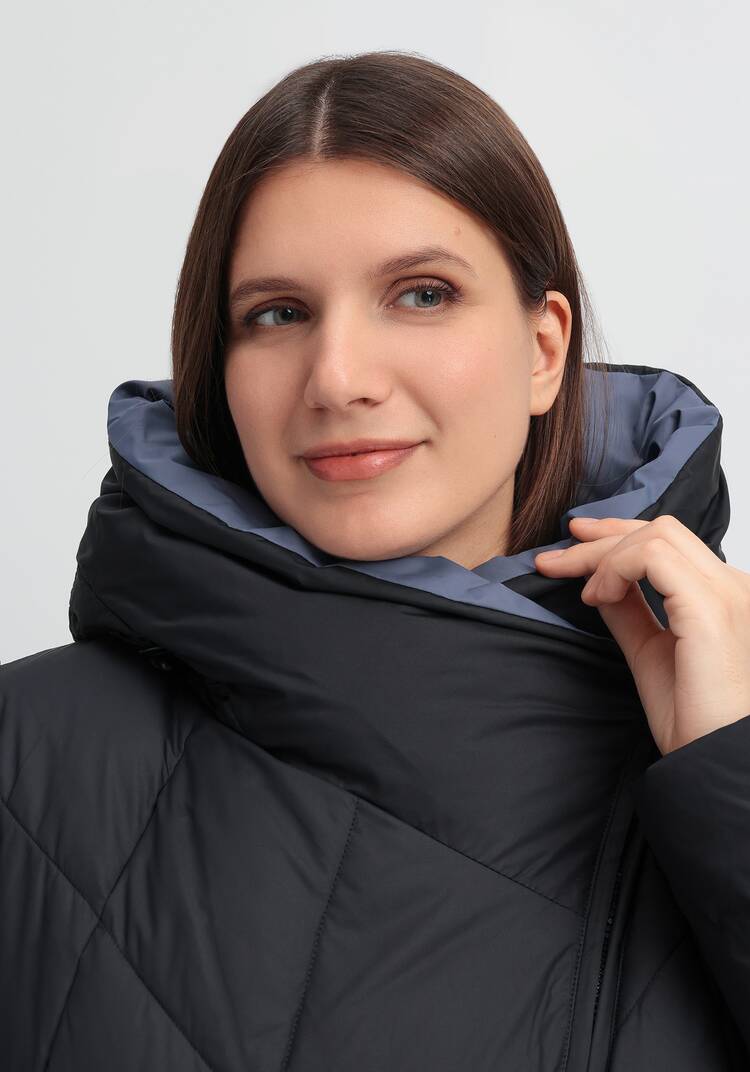 Пуховик с асимметричной молнией шир.  750, рис. 16