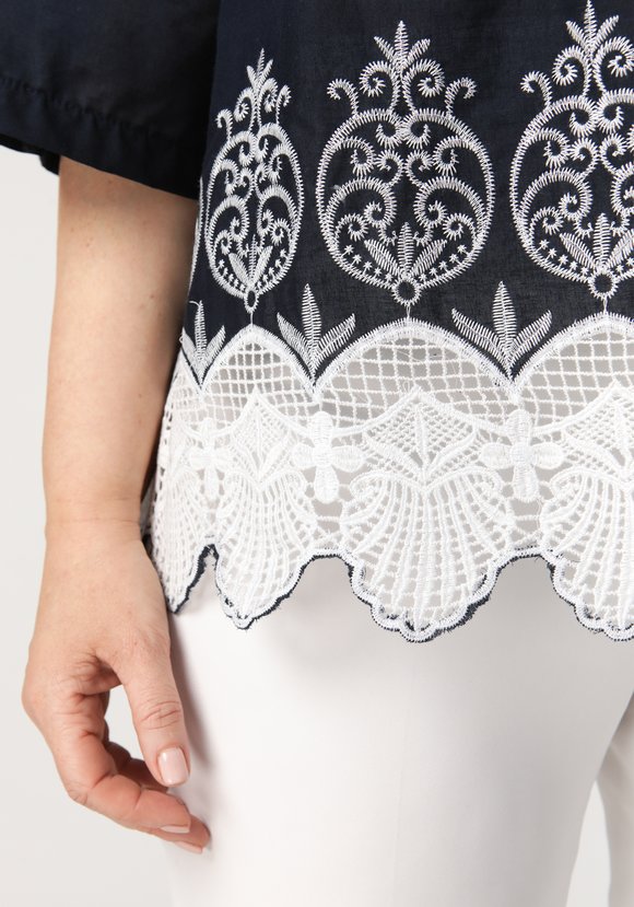 Блуза Роскошь кружева шир.  580, рис. 9