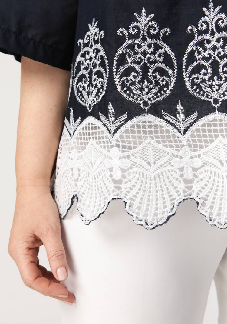Блуза Роскошь кружева шир.  750, рис. 9