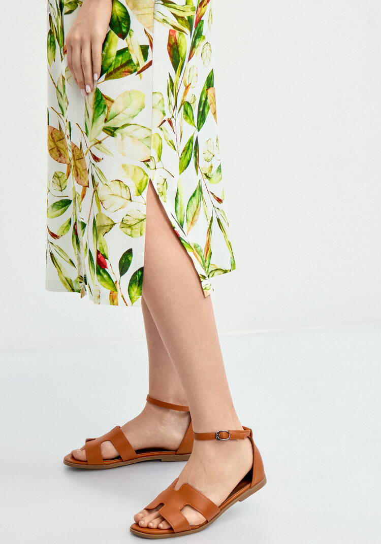 Платье-рубашка изо льна с принтом шир.  750, рис. 7