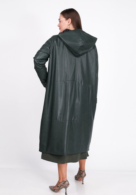 Пальто из эко-кожи на молнии шир.  580, рис. 10