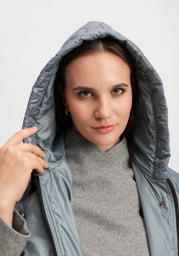 Жилет оверсайз удлинённый с капюшоном шир.  580, рис. 9