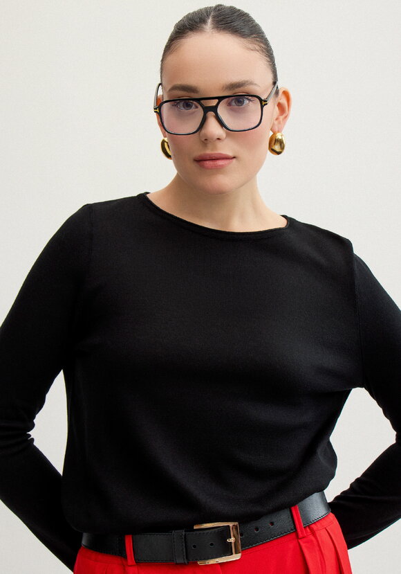 Джемпер базовый однотонный шир.  580, рис. 9