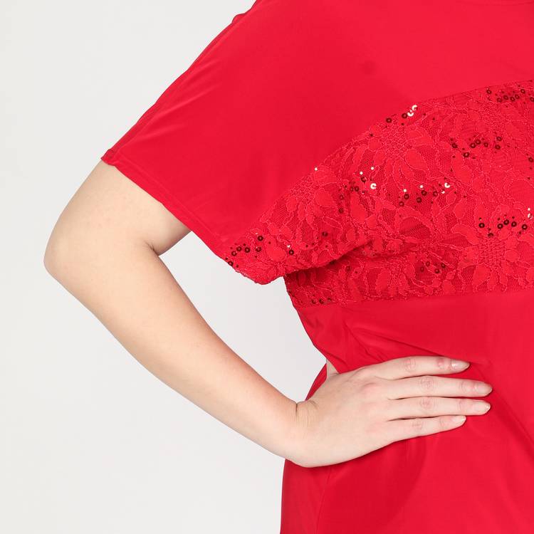 Туника с кружевной вставкой шир.  750, рис. 15