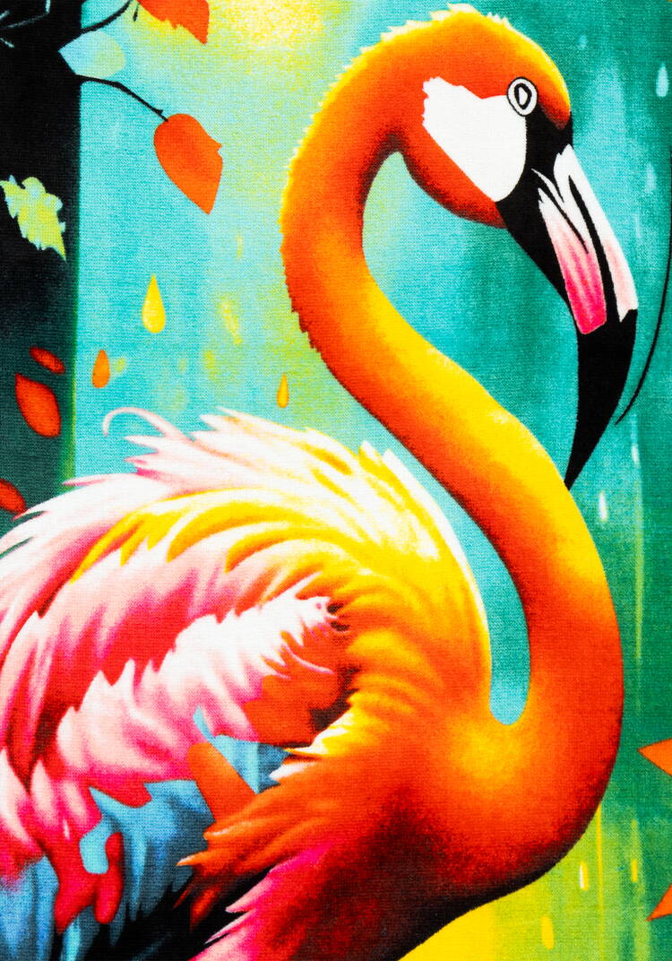 Полотенце пляжное Яркие птицы шир.  750, рис. 6