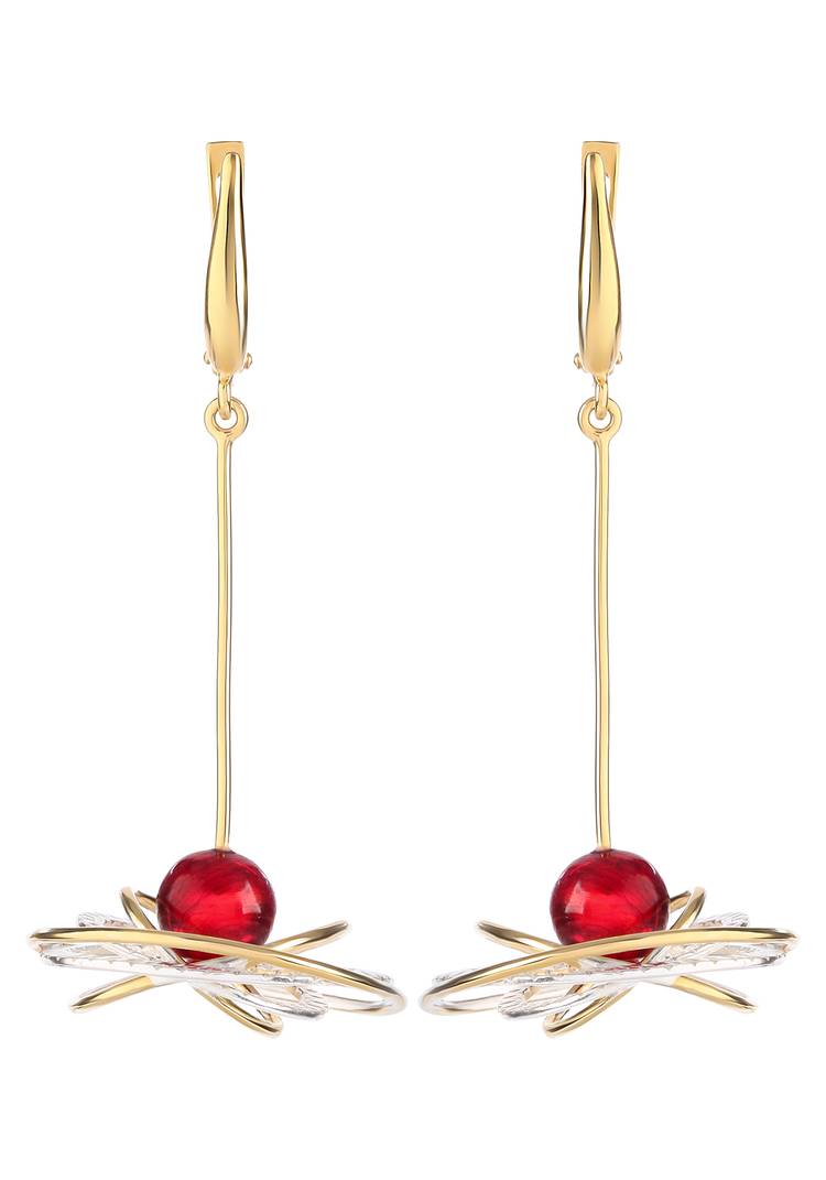 Серебряные серьги  Энергия  космоса шир.  750, рис. 1