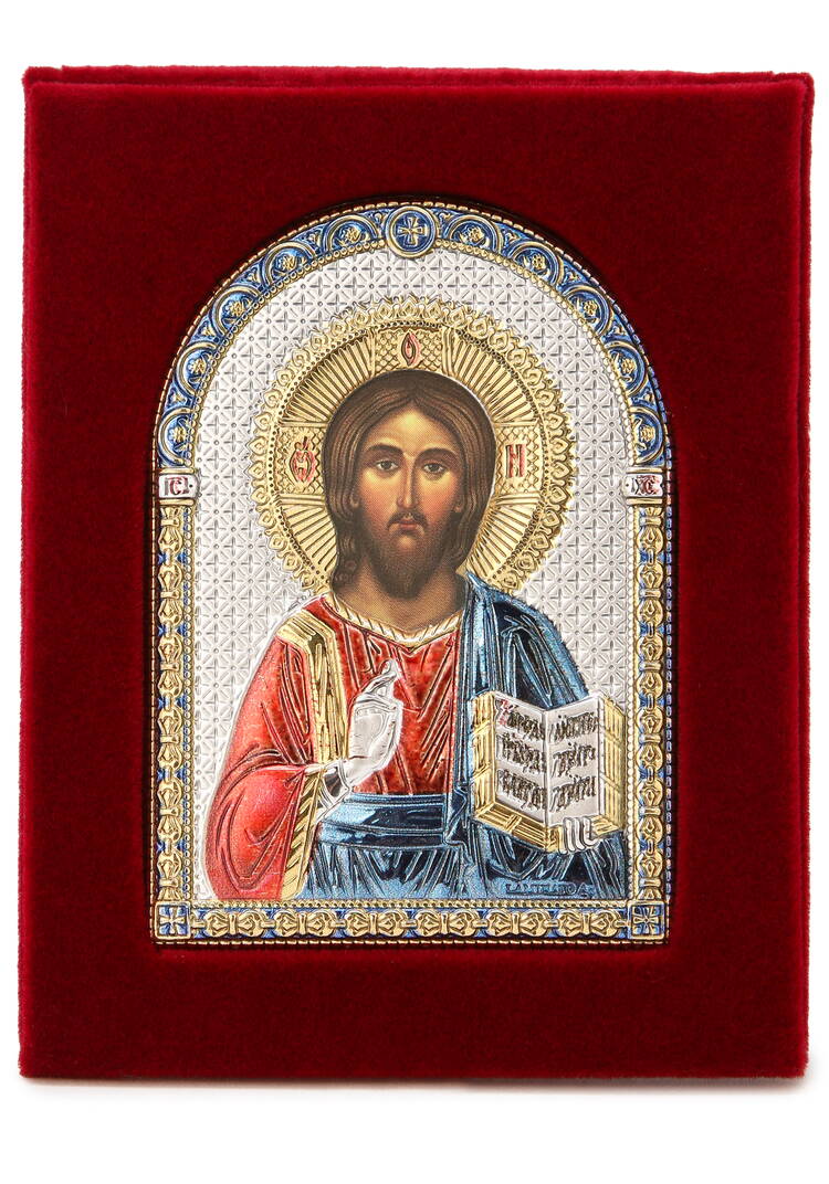 Икона Небесные покровители с эмалью, 7*9 см шир.  750, рис. 5