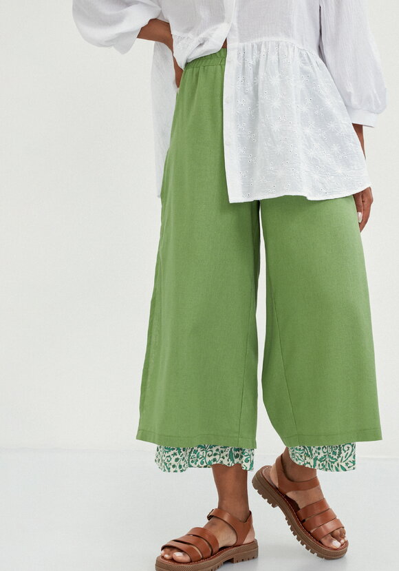 Брюки комбинированные длиной 7/8 шир.  580, рис. 10