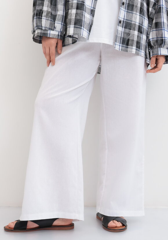 Брюки широкие на резинке со шнурком шир.  580, рис. 8