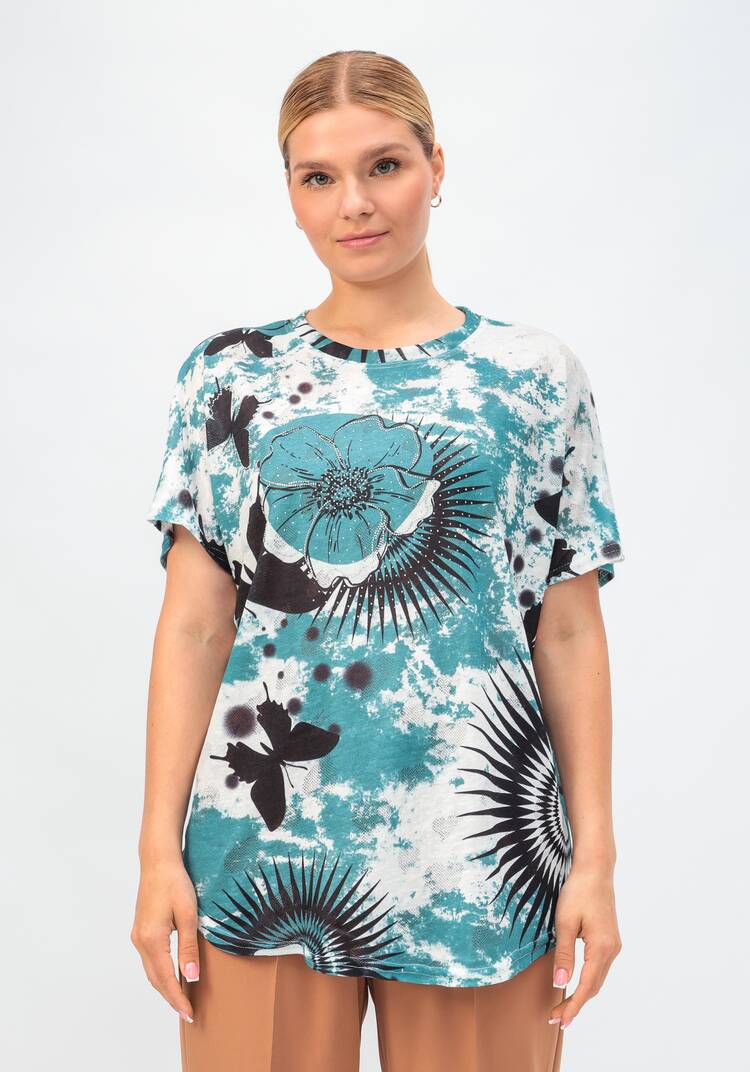 Футболка со стразами Мелисса шир.  750, рис. 24