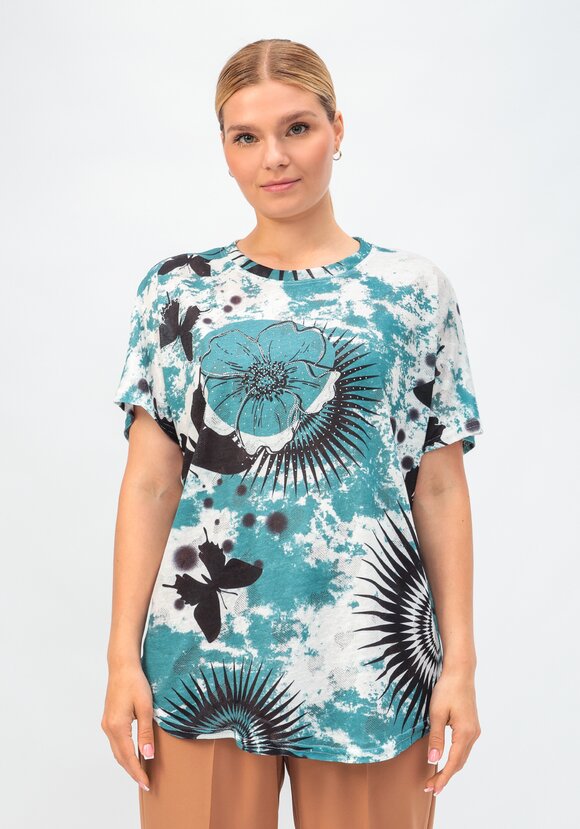 Футболка со стразами Мелисса шир.  580, рис. 24