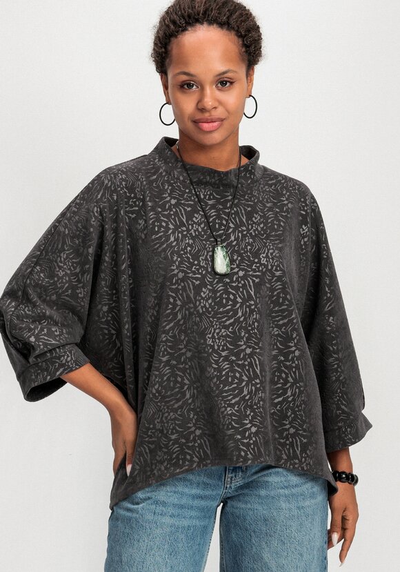 Блуза свободного кроя с рукавом 7/8 шир.  580, рис. 13