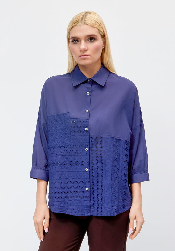 Рубашка женская с вышивкой по низу шир.  580, рис. 10