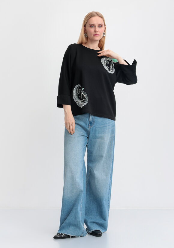 Джемпер Арья с круглым вырезом шир.  580, рис. 7