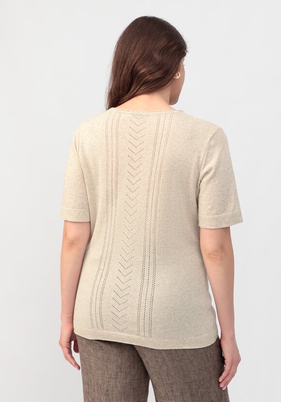 Джемпер из смесовой  пряжи Мия шир.  580, рис. 3