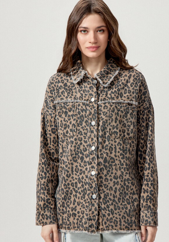 Джинсовая куртка с бахромой по краям шир.  580, рис. 4