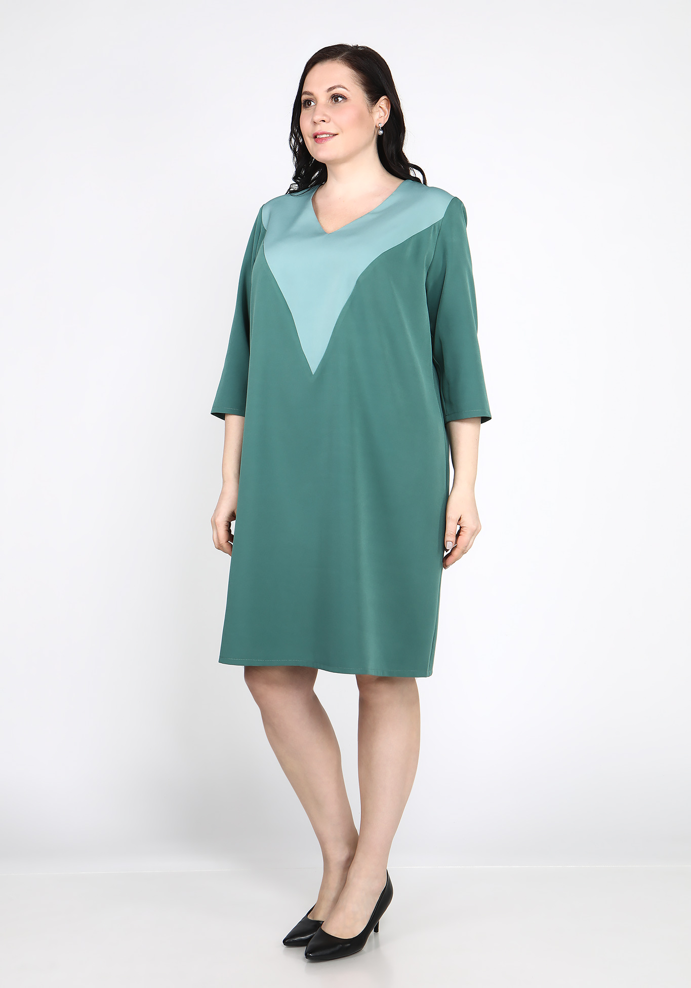 Платье с цветной вставкой Bianka Modeno, размер 50 - фото 10