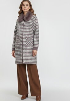 Пальто с отстегивающимся мехом