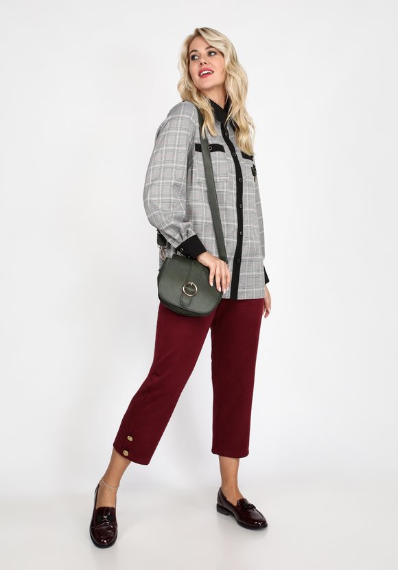 Брюки с декоративными пуговицами и карманами шир.  580, рис. 4