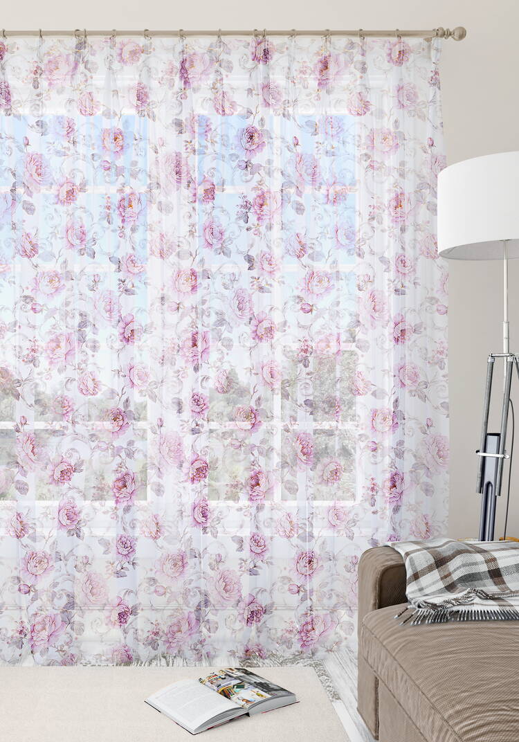 Тюль Загадка пиона шир.  750, рис. 6