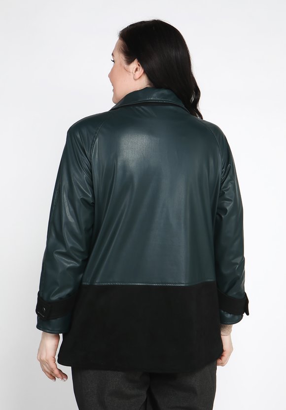 Куртка из экокожи на молнии шир.  580, рис. 19