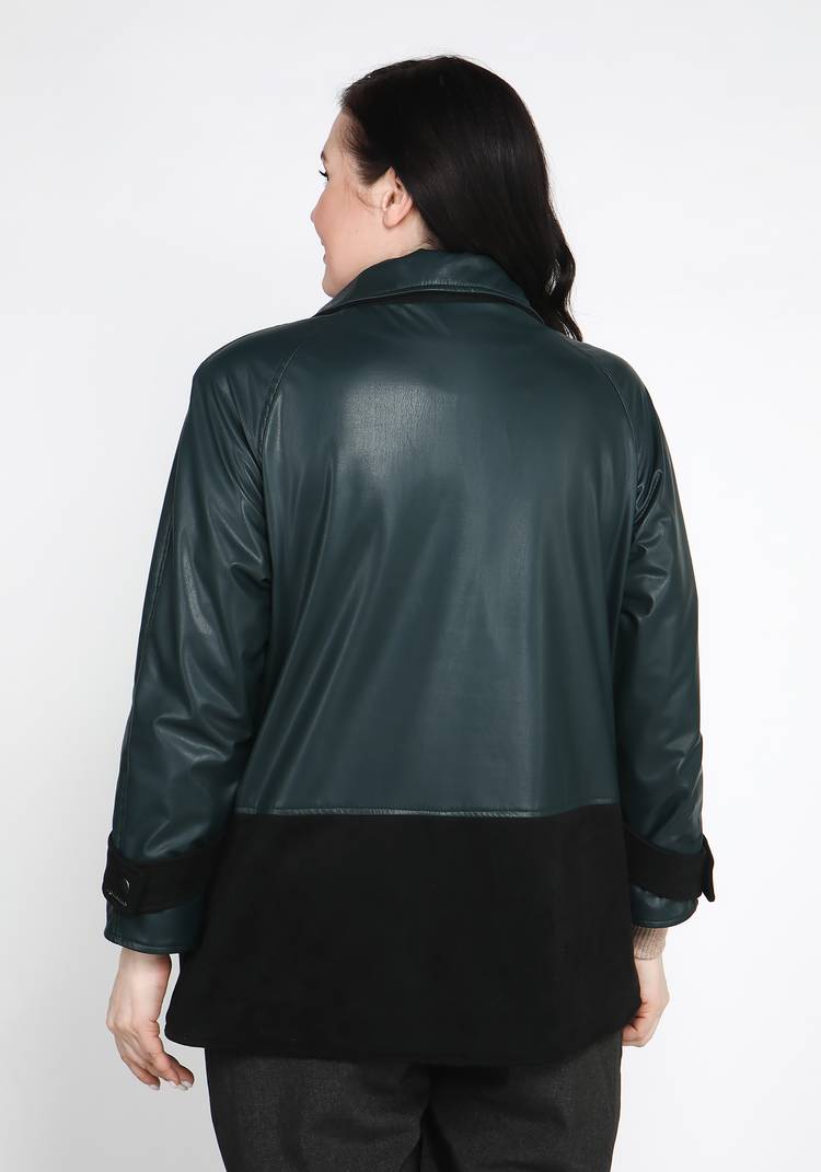 Куртка из экокожи на молнии шир.  750, рис. 19