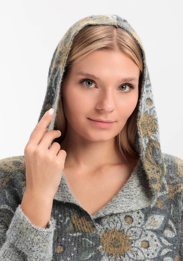 Джемпер Цветочное наслаждение шир.  750, рис. 11